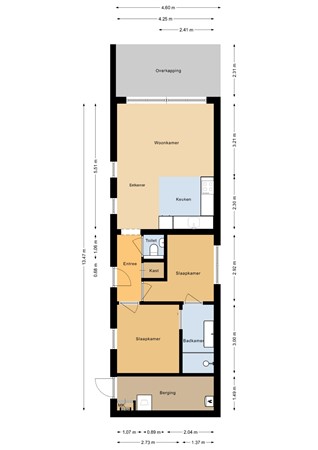 Floorplan - Langeweg 112-424, 4511 RN Breskens